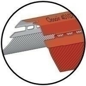 Closoir ventilé rigide SHARK avec bavette 140mm en plomb plissé rouge long.2m - Closoirs - Couverture & Bardage - GEDIMAT