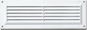 Grilles  persiennes rectangulaires plastique en applique avec moustiquaire haut.9cm long.26cm finition blanc - Grilles de ventilation - Chauffage & Traitement de l'air - GEDIMAT