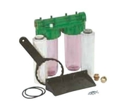 Kit de filtration Station duplex Vital anticalcaire et anti-impuretés 2 filtres - Filtres - Cartouches - Plomberie - GEDIMAT