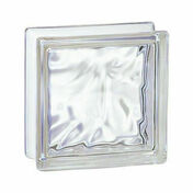 Brique de verre 195 nuagée incolore - 19x19x5cm - Briques de verre - Isolation & Cloison - GEDIMAT