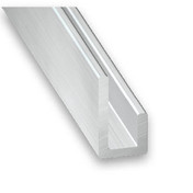 Cimaise en aluminium brut long.1m - Profilés - Tôles - Fers - Quincaillerie - GEDIMAT