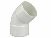 Coude de gouttire 1/2 ronde 25mm PVC FF 45 - D80 blanc - Accessoires de fixation - Couverture & Bardage - GEDIMAT