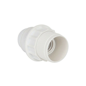 Douille E14 chemise 1/2 filete avec bague blanc 34mm - Fiches - Douilles - Adaptateurs - Electricit & Eclairage - GEDIMAT