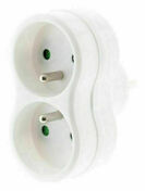 Prise multiple biplite 2x16A en faade coloris blanc - Interrupteurs - Prises - Electricit & Eclairage - GEDIMAT