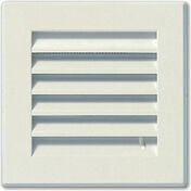 Grille de ventilation pvc carre rglable avec moustiquaire p.2cm 14x14cm blanc - Grilles de ventilation - Chauffage & Traitement de l'air - GEDIMAT