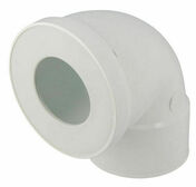 Pipe de WC PVC courte femelle 90° joint 85/107 - D100 - Evacuation de WC - Salle de Bains & Sanitaire - GEDIMAT