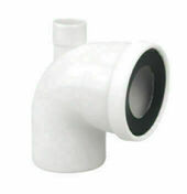 Pipe courte FF de WC PVC avec prise d'aération femelle D40 - D100 - Evacuation de WC - Plomberie - GEDIMAT