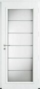 Porte d'entrée aluminium LOTUS laquée blanc droit poussant - 215x90cm - Portes d'entrée - Menuiserie & Aménagement - GEDIMAT