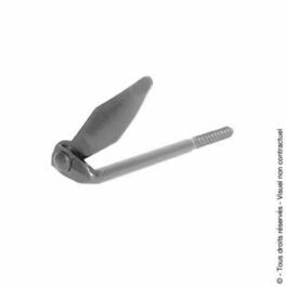 Tourniquet marseillais  vis bois zingu blanc - 110mm - Quincaillerie de volets - Quincaillerie - GEDIMAT