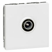 Prise TV simple mle MOSAIC 2 modules blanc - Interrupteurs - Prises - Electricit & Eclairage - GEDIMAT