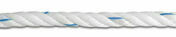 Corde torsade polypropylne blanche/bleue D12mm - bobine de 75m - Chaines - Cordes - Arrimages - Quincaillerie - GEDIMAT