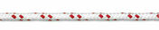Corde polyester pr-tir blanche/rouge D6mm - bobine de 100m - Chaines - Cordes - Arrimages - Quincaillerie - GEDIMAT