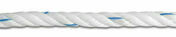 Corde torsade polypropylne blanche/bleue D6mm - bobine de 300m - Chaines - Cordes - Arrimages - Quincaillerie - GEDIMAT