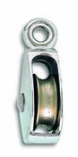 Poulie 1 galet à œil fixe zamak nickelé D.galet 12mm - blister de 2 pièces - Levage - Outillage - GEDIMAT