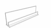 Profil de fixation de départ PVC pour bardage cellulaire original 30 x 15 mm Long.3 m Blanc - Clins - Bardages - Matériaux & Construction - GEDIMAT