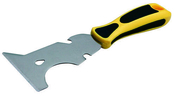 Couteau multi fonctions lame inox manche bi-matire gris/jaune - Outillage du peintre - Outillage - GEDIMAT