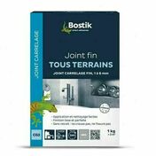 Joint de carrelage JOINT FIN TOUS TERRAINS gris - boite carton de 1kg - Colles - Joints - Revtement Sols & Murs - GEDIMAT