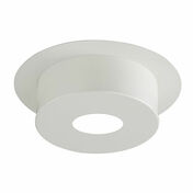 Plaque de finition ronde 12cm INOX-GALVA D130 - blanc mat RAL 9020 - Tubages rigides - Couverture & Bardage - GEDIMAT