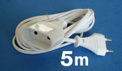 Câble électrique méplat H03VHH2F diam.2x0,75mm² coloris blanc long.5m - Gaines - Tubes - Moulures - Electricité & Eclairage - GEDIMAT