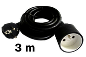 Câble électrique souple H05VVF section 3G1,5mm² coloris noir en bobine de 3m - Gaines - Tubes - Moulures - Electricité & Eclairage - GEDIMAT