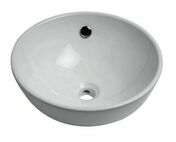 Vasque à poser ronde BOSTON blanc - D.41cm Haut.18,5cm - Vasques - Plans vasques - Salle de Bains & Sanitaire - GEDIMAT