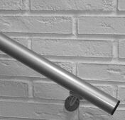 Kit main courante aluminium gris - 2.00m - Escaliers - Menuiserie & Amnagement - GEDIMAT