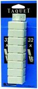 Taquets d'assemblage en PVC blanc par lot de 32 - Quincaillerie de portes - Quincaillerie - GEDIMAT