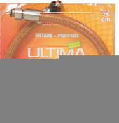 Tuyau flexible inox Ultima butane propane écrous 20x150 15x21 Long.2m - Alimentation gaz - Plomberie - GEDIMAT