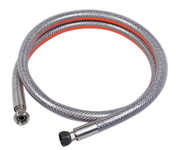 Flexible inox gaz butane propane - femelle 15 x 21 mm femelle 20 x 150 - L.1,50 m - Flexibles d'alimentation - Plomberie - GEDIMAT