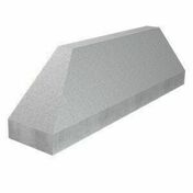 Bordure béton brut anti-passage - 100x20x30cm - Bordures - Matériaux & Construction - GEDIMAT