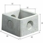 Fond de regard béton à emboîtement - 24x24x24cm - Regards - Réhausses - Matériaux & Construction - GEDIMAT