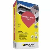 Joint extra flexible pour carrelage WEBERJOINT FLEX E00 gris ciment - sac de 25kg - Colles - Joints - Revêtement Sols & Murs - GEDIMAT