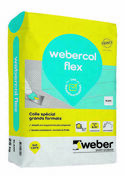 Mortier-colle pour carrelage grands formats WEBERCOL FLEX blanc - sac de 25kg - Colles - Joints - Revêtement Sols & Murs - GEDIMAT