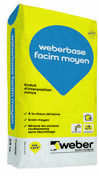 Enduit d'interposition WEBERBASE FACIM MOYEN - sac de 25kg - Enduits de façade - Matériaux & Construction - GEDIMAT