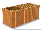 Brique poteau complmentaire POROTHERM R20 - Durtal - 450x200x189mm - Briques de construction - Matriaux & Construction - GEDIMAT