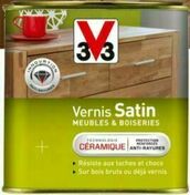 Vernis satin meubles et boiseries chne moyen - pot 0,25l - Gedimat.fr