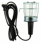 Baladeuse d'éclairage domestique plastique avec panier métallique pour lampe à visser E27 60W câble 5m - Projecteurs - Baladeuses - Hublots - Electricité & Eclairage - GEDIMAT