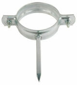 Collier de descente cylindrique  pointe acier pr-galvanis - D100mm - Accessoires de fixation - Couverture & Bardage - GEDIMAT