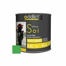 Peinture sol ADDICT vert gazon - pot de 0,5l - Peintures sol - Peinture & Droguerie - GEDIMAT