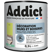 Peinture acrylique satine ADDICT anis - pot de 0,5l - Peintures - Peinture & Droguerie - GEDIMAT