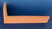 Plaquette d'angle en terre cuite p.1,4cm long.28cm haut.5cm rouge lisse - Briques et Plaquettes de parement - Revtement Sols & Murs - GEDIMAT