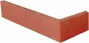 Plaquette d'angle classique rouge lisse- 220x50x14mm - PL12 - Briques et Plaquettes de parement - Matriaux & Construction - GEDIMAT