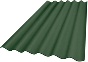 Plaque ondule 5 ondes en fibres-ciment PLAKFORT 5 COLORPLUS long.2,50m larg.0,918m coloris vert - Plaques de couverture - Couverture & Bardage - GEDIMAT