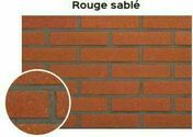 Plaquette classique rouge sabl - 280x50x14mm - PL02 - Briques et Plaquettes de parement - Revtement Sols & Murs - GEDIMAT