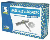 Bascule et rosace - bote de 100 pices - Accessoires plaques de pltre - Isolation & Cloison - GEDIMAT