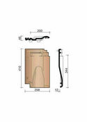 Tuile chatire PANNE rouge naturel - BPAN 8640 - Tuiles et Accessoires - Couverture & Bardage - GEDIMAT