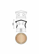 Lanterne D160 PLATE 16x38 ECAILLE Saint Thomas - M000 8780 - Tuiles et Accessoires - Couverture & Bardage - GEDIMAT