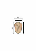 Ecusson de fatire-artier 1/2 ronde Seltz amarante - B000 1040 - Tuiles et Accessoires - Couverture & Bardage - GEDIMAT
