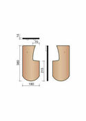 Paire de tuiles sous-chatire PLATE 18x38 ECAILLE patin rustique - EPE18 8680 - Tuiles et Accessoires - Couverture & Bardage - GEDIMAT