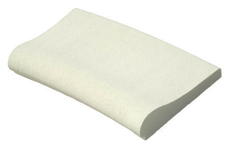 Margelle piscine courbe AQUITAINE long.49cm larg.33cm rayon.15cm coloris blanc cass - Margelles - Revtement Sols & Murs - GEDIMAT